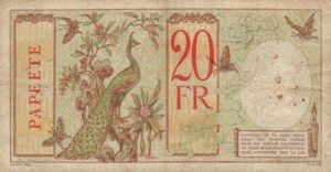 Tahiti, 20 Franc, P12b