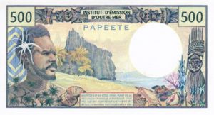 Tahiti, 500 Franc, P25d