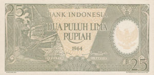 Indonesia, 25 Rupiah, P95