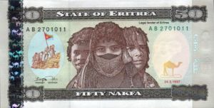 Eritrea, 50 Nakfa, P5