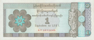 Myanmar, 1 Dollar, FX1