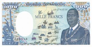 Central African Republic, 1,000 Franc, P16