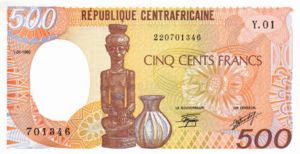 Central African Republic, 500 Franc, P14a