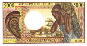 Chad, 5,000 Franc, P11