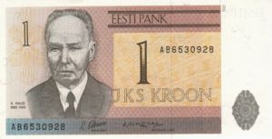 Estonia, 1 Kroon, P69a
