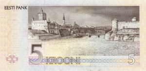 Estonia, 5 Kroon, P76a