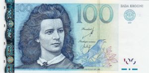 Estonia, 100 Kroon, P88b