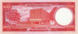 Equatorial Guinea, 1,000 Ekuele, P13
