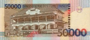 São Tomé and Príncipe (Saint Thomas and Prince), 50,000 Dobra, P68a