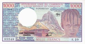 Cameroon, 1,000 Franc, P16c