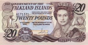Falkland Islands, 20 Pound, P15a