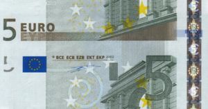 European Union, 5 Euro, P1x Error