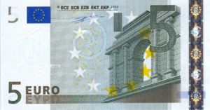 European Union, 5 Euro, P1x