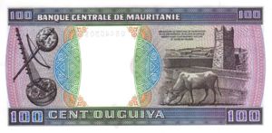 Mauritania, 100 Ouguiya, P4a