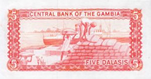 Gambia, 5 Dalasi, P9b
