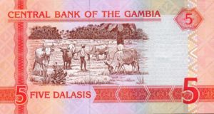 Gambia, 5 Dalasi, P25a, B222a