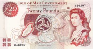 Isle Of Man, 20 Pound, P43b