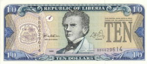 Liberia, 10 Dollar, P22