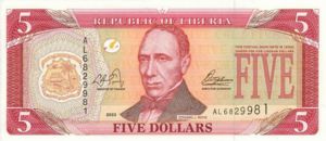 Liberia, 5 Dollar, P26a