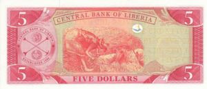 Liberia, 5 Dollar, P26a