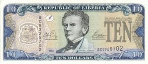 Liberia, 10 Dollar, P27a