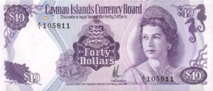 Cayman Islands, 40 Dollar, P9a