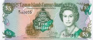 Cayman Islands, 5 Dollar, P17
