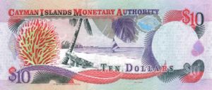 Cayman Islands, 10 Dollar, P28a