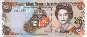 Cayman Islands, 25 Dollar, P31a