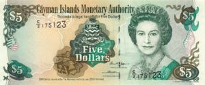 Cayman Islands, 5 Dollar, P34b