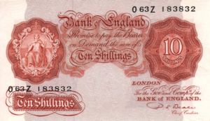 Great Britain, 10 Shilling, P368b