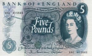Great Britain, 5 Pound, P375a