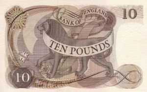 Great Britain, 10 Pound, P376a
