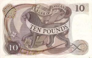 Great Britain, 10 Pound, P376b