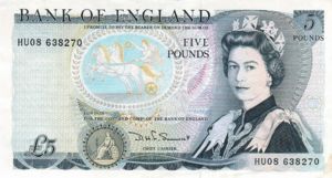 Great Britain, 5 Pound, P378e