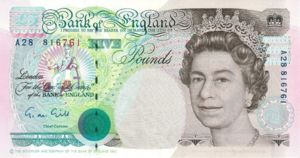 Great Britain, 5 Pound, P382a