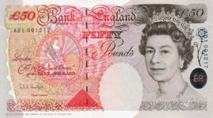 Great Britain, 50 Pound, P388a