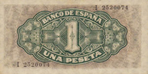 Spain, 1 Peseta, P122a