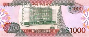 Guyana, 1,000 Dollar, P37a Sign.13