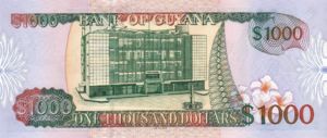 Guyana, 1,000 Dollar, P35 Sign.12