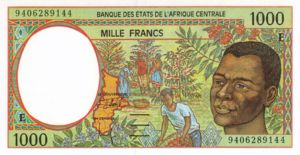 Central African States, 1,000 Franc, P202Eb