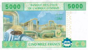 Central African States, 5,000 Franc, P209U