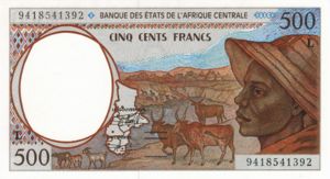 Central African States, 500 Franc, P401Lb