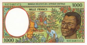 Central African States, 1,000 Franc, P402La