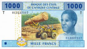 Central African States, 1,000 Franc, P107T