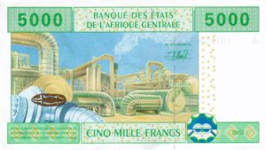 Central African States, 5,000 Franc, P409A