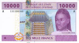 Central African States, 10,000 Franc, P410A