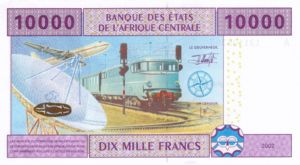 Central African States, 10,000 Franc, P410A