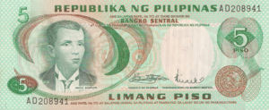 Philippines, 5 Peso, P148a