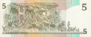 Philippines, 5 Peso, P168e